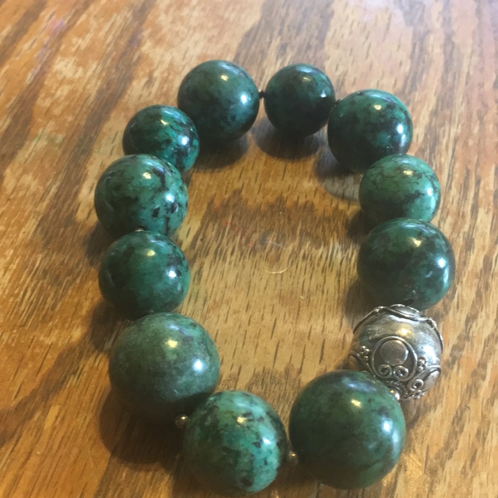 Green marble bracelet